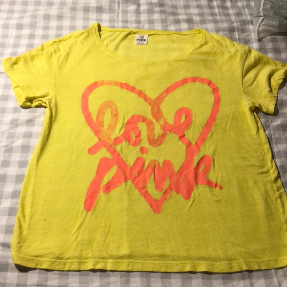 Yellow Love Pink Shirt